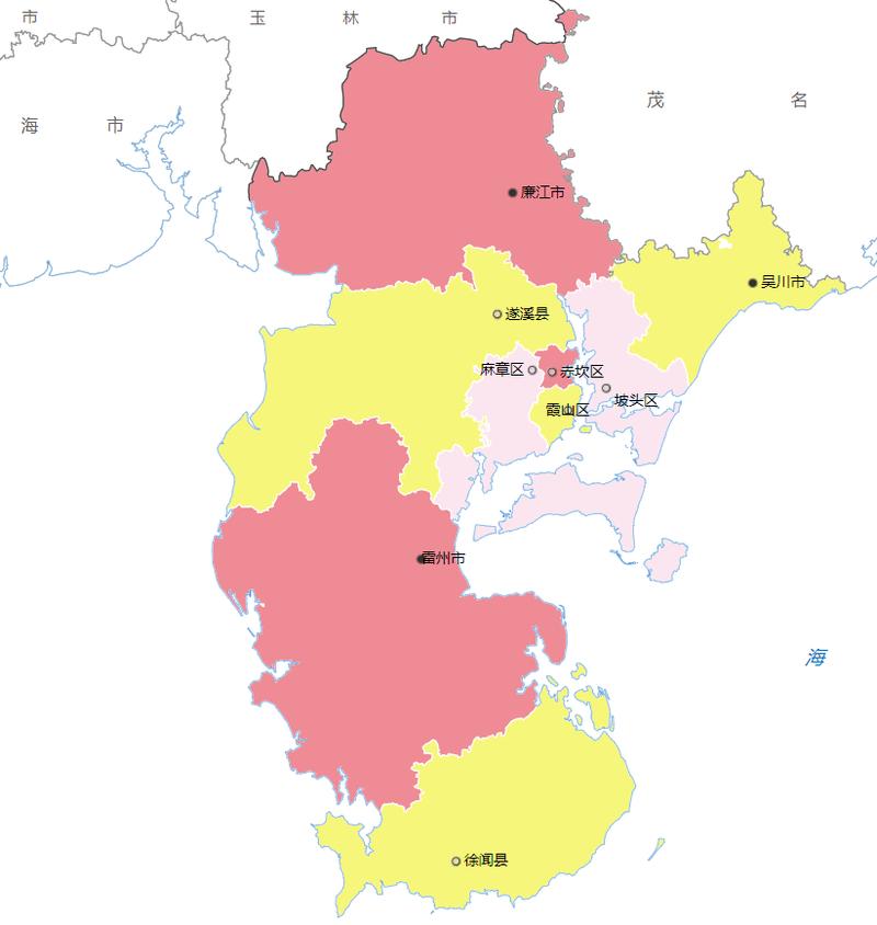 广东省湛江市行政区划概述，探索各区的发展魅力